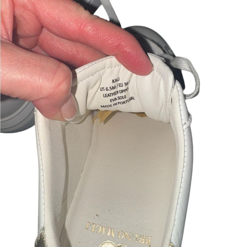 Bruno Magli Kali Leather Platform Sneaker US 6.5 - Picture 7 of 8